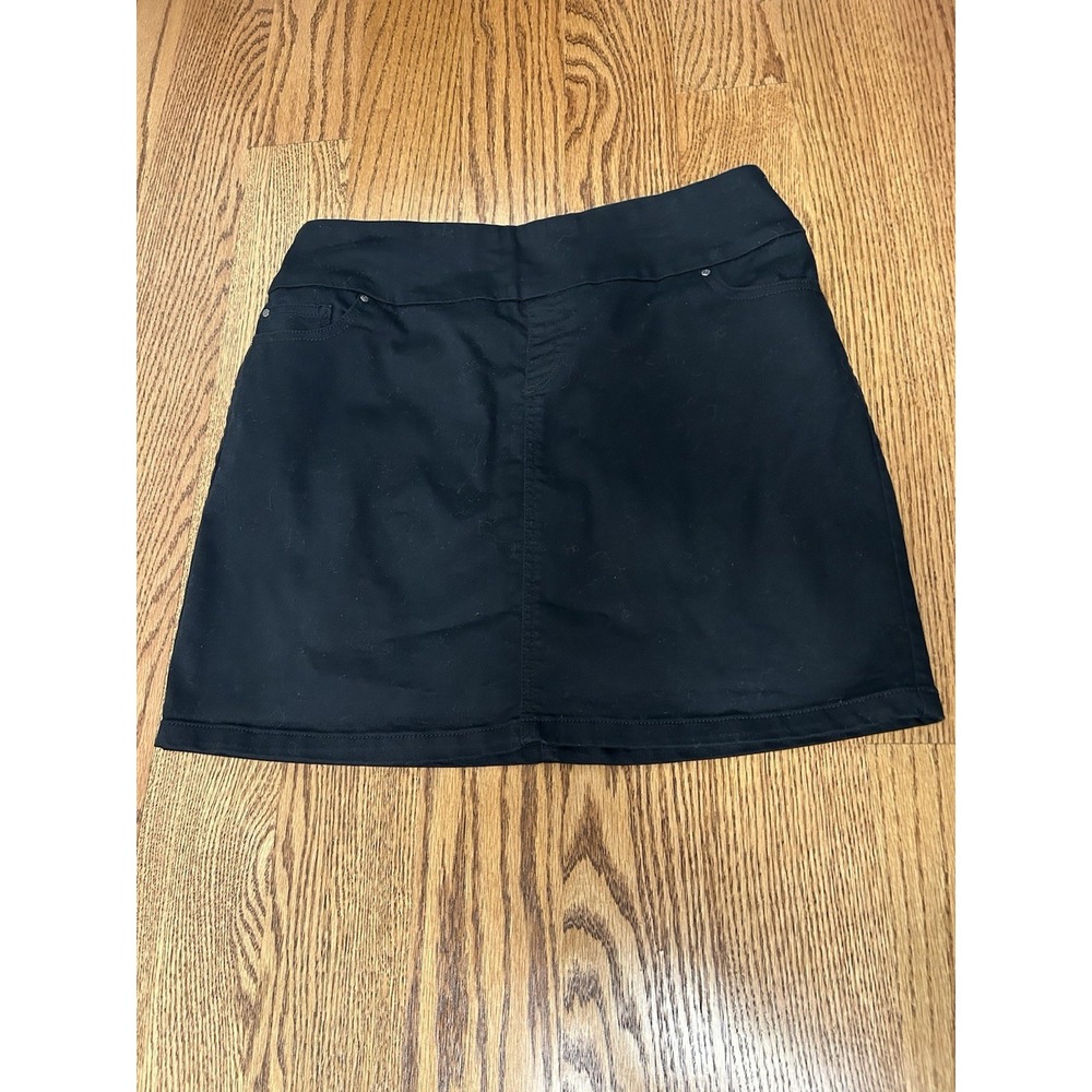 S.C. & Co. Black Pull Up Skort Women's L Built-In Shorts Stretch